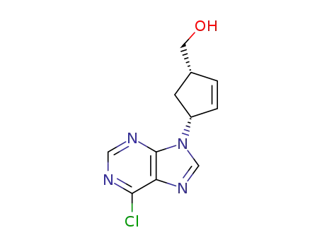 2-Cyclopentene-1-methanol, 4-(6-chloro-9H-purin-9-yl)-, (1S,4R)-