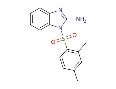Molecular Structure of 1422841-27-7 (1-(2,4-dimethylbenzenesulfonyl)-1H-benzimidazol-2-amine)