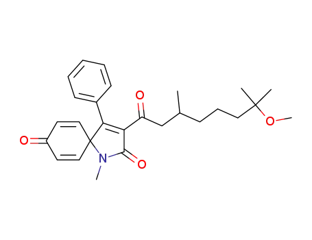 3-(7-methoxy-3,7-dimethyloctanoyl)-1-methyl-4-phenyl-1-azaspiro[4.5]deca-3,6,9-triene-2,8-dione