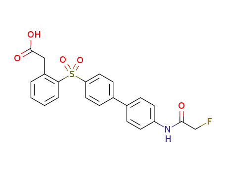 2-(2-(4'-(2-fluoroacetamido)biphenyl-4-ylsulfonyl)phenyl)acetic acid
