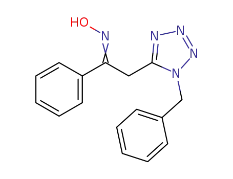 2-(1-benzyl-1H-tetrazol-5-yl)-1-phenylethanone oxime