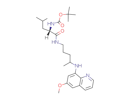 (S)-1-(4-(6-methoxyquinolin-8-ylamino)pentylamino)-4-methyl-1-oxopropan-2-ylcarbamic acid tert-butyl ester