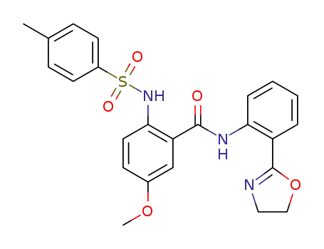 N-(2-(4,5-dihydrooxazol-2-yl)phenyl)-5-methoxy-2-(4-methylphenylsulfonamido)benzamide