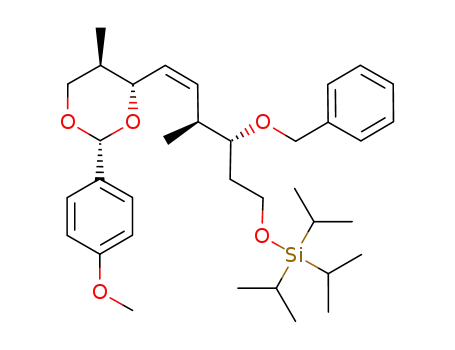 (3R,4S,7S,8R)-3-benzyloxy-7,9-[(R)-p-methoxybenzylidenedioxy]-4,8-dimethyl-1-(triisopropylsiloxy)-cis-5-nonene