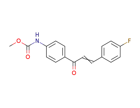 methyl N-4-{[3-(4-fluorophenyl)prop-2-enoyl]phenyl}carbamate