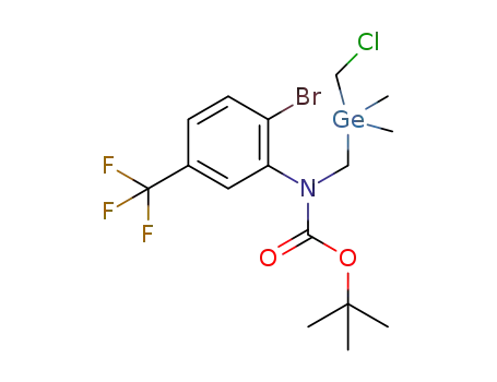 tert-butyl 2-bromo-5-(trifluoromethyl)phenyl(((chloromethyl)dimethylgermyl)methyl)carbamate