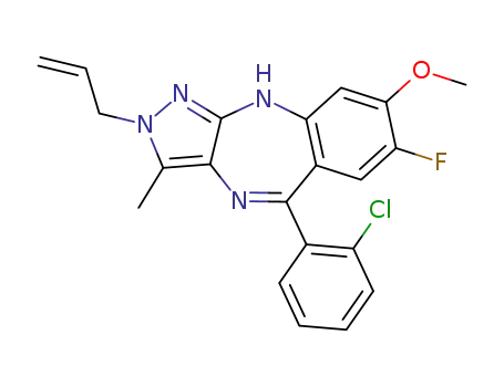 2-allyl-9-(2-chlorophenyl)-7-fluoro-6-methoxy-1-methyl-2,4-dihydro-2,3,4,10-tetraazabenzo[f]azulene