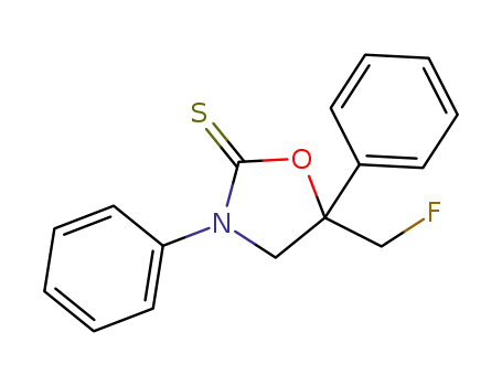 5-fluoromethyl-3,5-diphenyloxazolidin-2-thione
