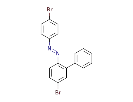 Molecular Structure of 1619236-80-4 ((E)-1-(5-bromo-[1,1’-biphenyl]-2-yl)-2-(4-bromophenyl)diazene)