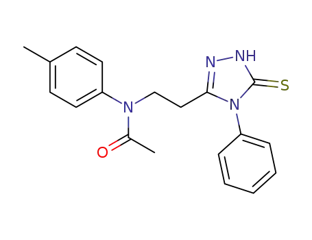 N-(4-methylphenyl)-N-[2-(4-phenyl-5-sulfanylidene-4,5-dihydro-1H-1,2,4-triazol-3-yl)ethyl]acetamide