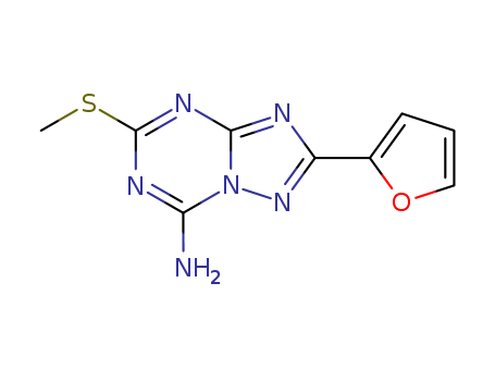 [1,2,4]Triazolo[1,5-a][1,3,5]triazin-7-amine, 2-(2-furanyl)-5-(methylthio)-(139181-27-4)