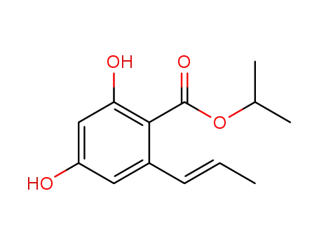 (E)-2,4-dihydroxy-6-(1-propenyl)benzoic acid isopropyl ester