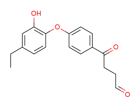 4-[4-(4-ethyl-2-hydroxyphenoxy)phenyl]-4-oxobutanal