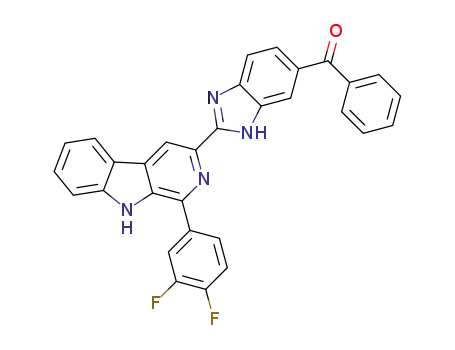 (2-(1-(3,4-difluorophenyl)-9H-pyrido[3,4-b]indol-3-yl)-1H-benzo[d]imidazol-6-yl)(phenyl)methanone