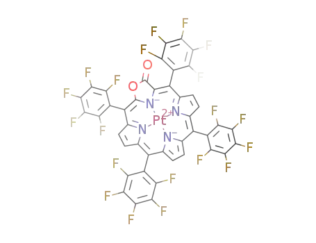 Molecular Structure of 478308-82-6 (platinum tetrakis(pentafluorophenyl)porpholactone)