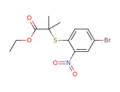ethyl 2-((4-bromo-2-nitrophenyl)thio)-2-methylpopanoate