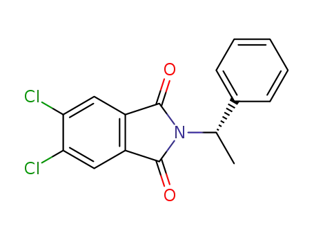 Molecular Structure of 1407490-00-9 ((S)-N-[1-(phenyl)ethyl]-4,5-dichlorophthalimide)
