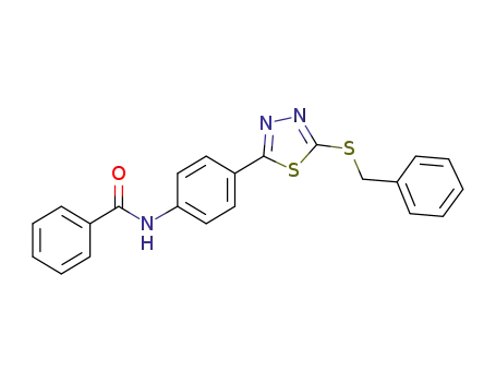 N-{4-[5-(benzylsulfanyl)-1,3,4-thiadiazol-2-yl]phenyl}benzamide