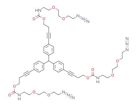 tris{4-(4-{2-[2-(2-azidoethoxy)ethoxy]ethylaminocarbonyloxy}butyn-1-yl)phenyl}methane