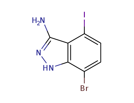1H-Indazol-3-amine, 7-bromo-4-iodo-(935660-94-9)