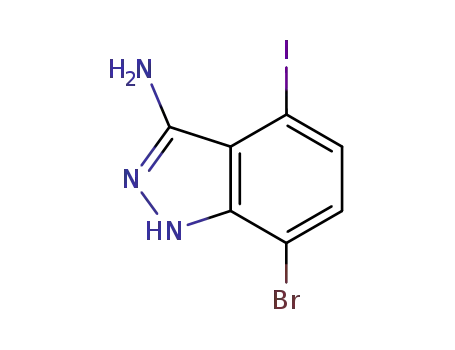 1H-Indazol-3-amine, 7-bromo-4-iodo-