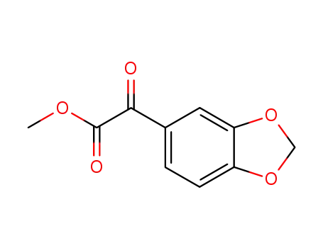 Molecular Structure of 157530-74-0 (methyl 2-(benzo[d][1,3]dioxol-5-yl)-2-oxoacetate)
