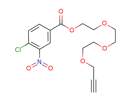 2-(2-(2-(prop-2-yn-1-yloxy)ethoxy)ethoxy)ethyl 4-chloro-3-nitrobenzoate