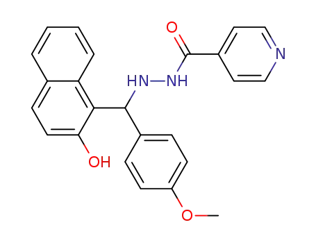 N'-((2-hydroxynaphthalen-1-yl)(4-methoxyphenyl)methyl)isonicotinohydrazide