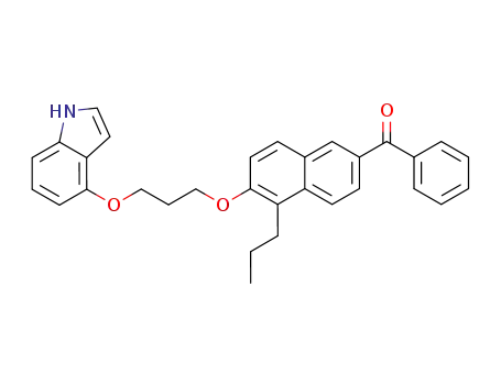Methanone,
[6-[3-(1H-indol-4-yloxy)propoxy]-5-propyl-2-naphthalenyl]phenyl-