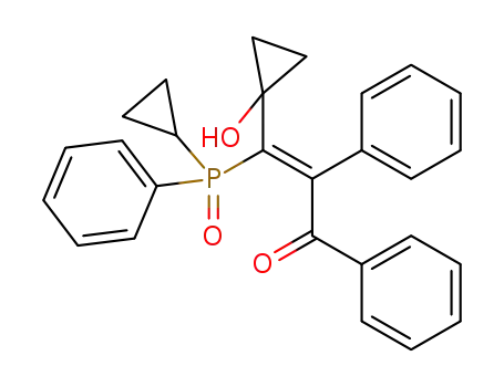 (Z)-3-(cyclopropyl(phenyl)phosphoryl)-3-(1-hydroxycyclopropyl)-1,2-diphenylprop-2-en-1-one