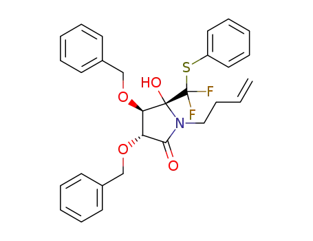 (3R,4R,5R)-3,4-bis(benzyloxy)-1-(but-3-enyl)-5-(difluoro(phenylthio)methyl)-5-hydroxypyrrolidin-2-one