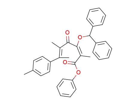 (2E,5E)-phenyl 3-(benzhydryloxy)-2,5-dimethyl-4-oxo-6-(p-tolyl)hepta-2,5-dienoate