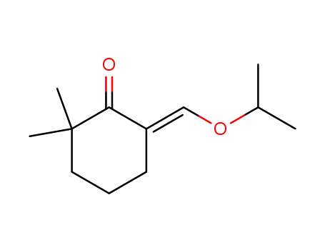 Molecular Structure of 65519-73-5 (Cyclohexanone, 2,2-dimethyl-6-[(1-methylethoxy)methylene]-)