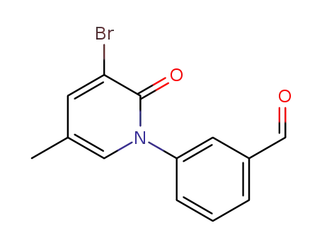 3-bromo-1-(3-(formyl)phenyl)-5-(methyl)-2(1H)-pyridinone