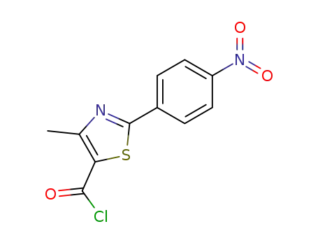 4-methyl-2-(4-nitro-phenyl)-thiazole-5-carbonyl chloride