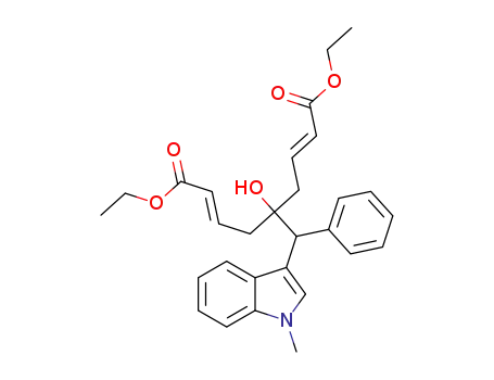 diethyl (2E,7E)-5-hydroxy-5-[(1-methyl-1H-indol-3-yl)-(phenyl)methyl]nona-2,7-dienedioate