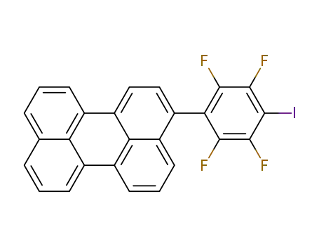 Molecular Structure of 1435894-84-0 (3-(2,3,5,6-tetrafluoro-4-iodophenyl)perylene)