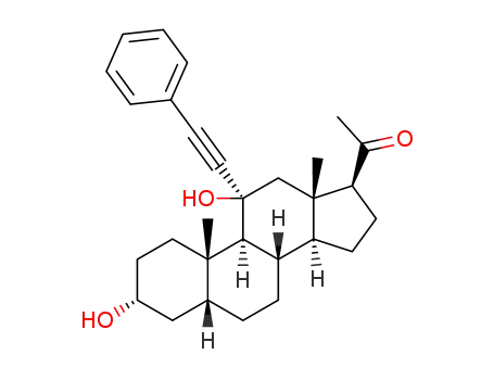 3α,11β-dihydroxy-11α-phenylethynyl-5β-pregnan-20-one
