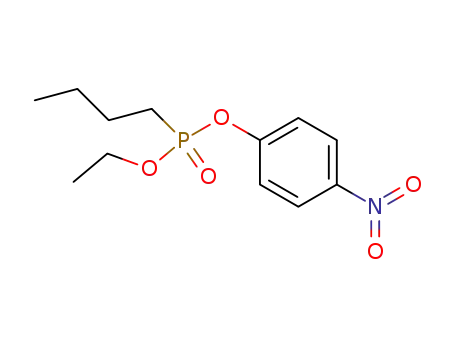 Molecular Structure of 3015-74-5 (Butylphosphonic acid ethyl p-nitrophenyl ester)