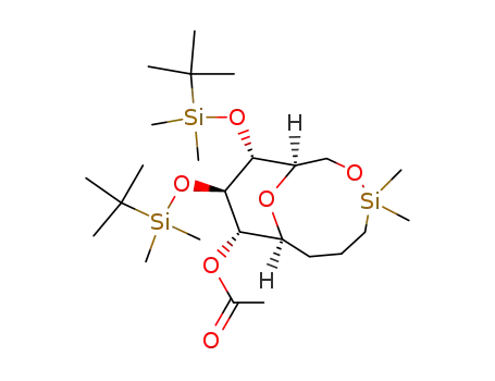 Acetic acid (1R,8S,9S,10R,11R)-10,11-bis-(tert-butyl-dimethyl-silanyloxy)-4,4-dimethyl-3,12-dioxa-4-sila-bicyclo[6.3.1]dodec-9-yl ester