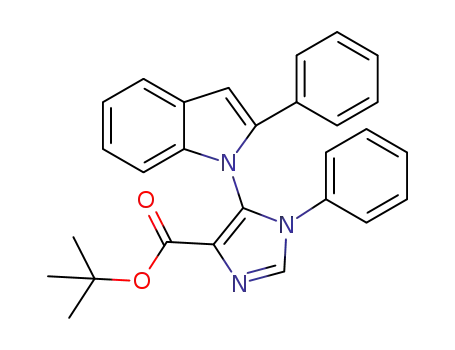 tert-butyl 1-phenyl-5-(2-phenyl-1H-indol-1-yl)-1H-imidazole-4-carboxylate
