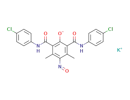 potassium 2,6-bis[(4-chlorophenyl)carbamoyl]-3,5-dimethyl-4-nitrosophenolate