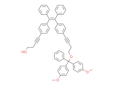 (Z)-4-(4-(2-(4-(4-(bis(4-methoxyphenyl)(phenyl)methoxy)but-1-yn-1-yl)phenyl)-1,2-diphenylvinyl)phenyl)but-3-yn-1-ol