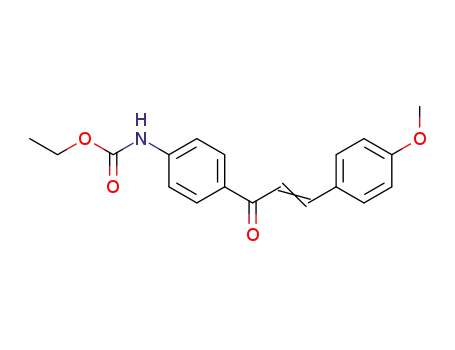 Molecular Structure of 1515895-85-8 (ethyl N-4-{[3-(4-methoxyphenyl)prop-2-enoyl]phenyl}carbamate)