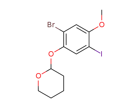 2-(2-bromo-5-iodo-4-methoxy-phenoxy)-tetrahydro-pyran