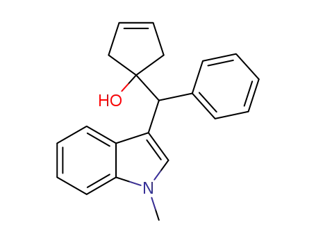 1-[(1-methyl-1H-indol-3-yl)(phenyl)methyl]cyclopent-3-enol