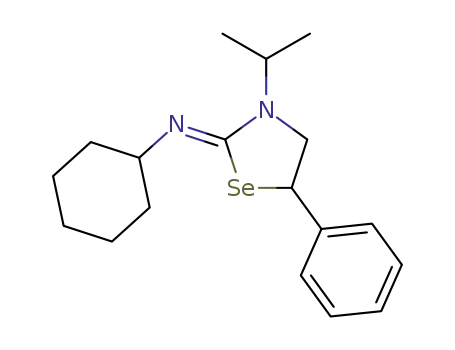 Molecular Structure of 1448523-52-1 ((Z)-N-(3-isopropyl-5-phenyl-1,3-selenazolidin-2-ylidene)cyclohexanamine)