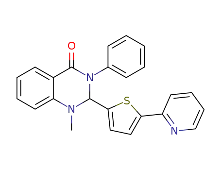 1-methyl-3-phenyl-2-(5-(pyridin-2-yl)thiophen-2-yl)-2,3-dihydroquinazolin-4(1H)-one