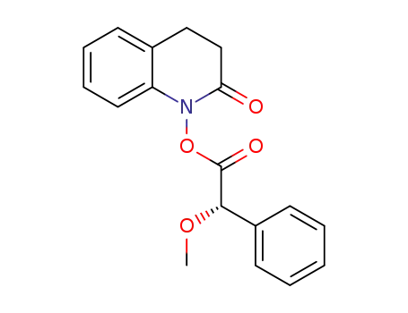 Molecular Structure of 1643771-09-8 ((S)-2-oxo-3,4-dihydroquinolin-1(2H)-yl 2-methoxy-2-phenylacetate)