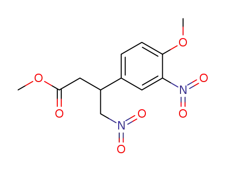 methyl 3-(4-methoxy-3-nitrophenyl)-4-nitrobutanoate